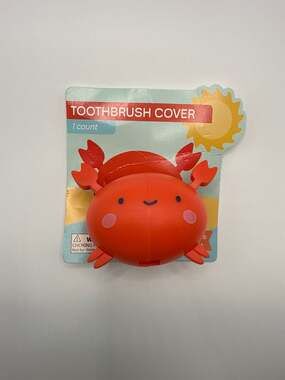 Bullseye's Playground Red Crab Toothbrush Cover, 1 Count